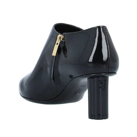 Ferragamo Black Patent Leather Ankle Booties - Picture 3 of 11
